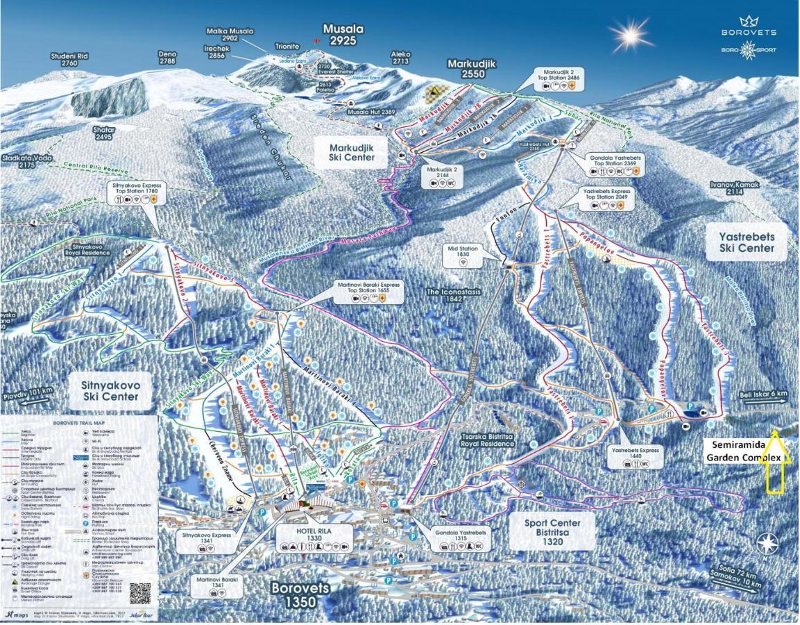 Borovets Ski&Spa Studio - Semiramida Garden A16 Bagian luar foto